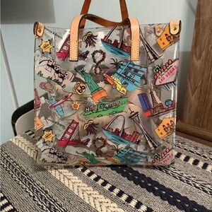 Dooney & Bourke Limited Addition American Travel Cities Clear Tote
